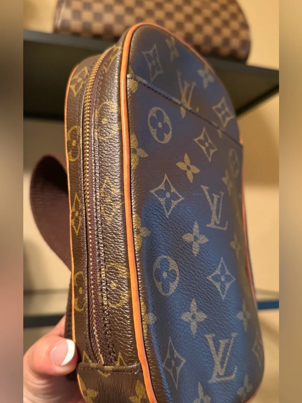 Louis Vuitton Monogram Crossbody Gange Pochette Bumbag